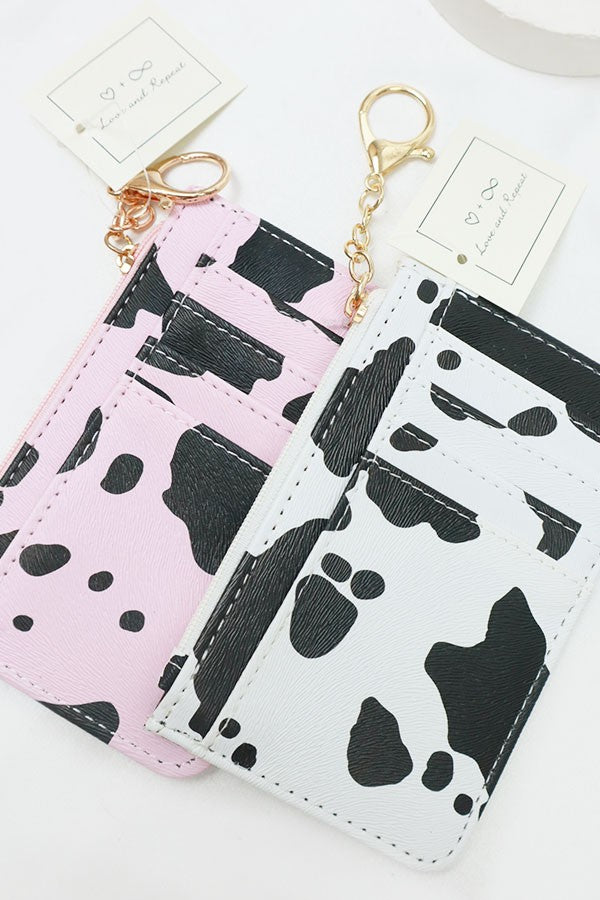 COW PATTERN COIN PURSE