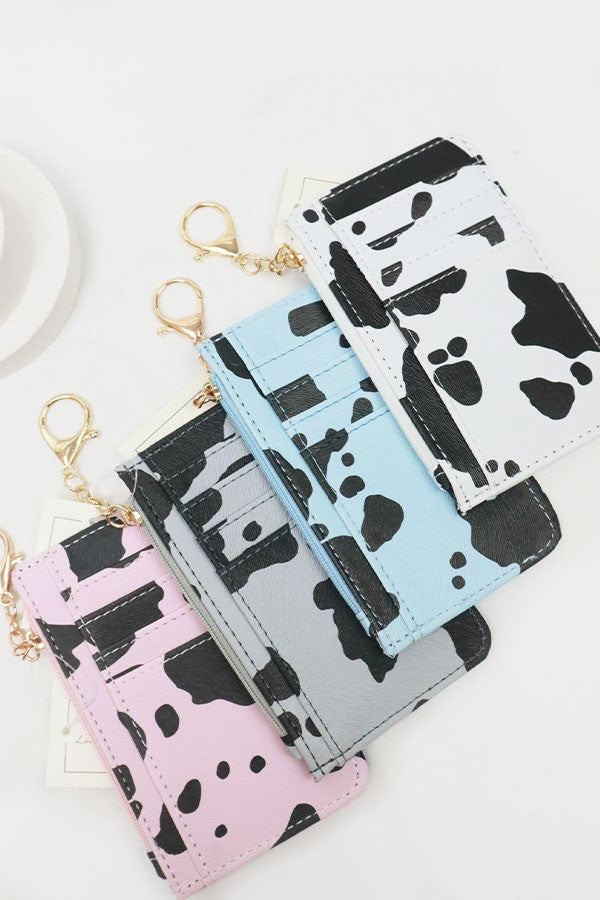 COW PATTERN COIN PURSE