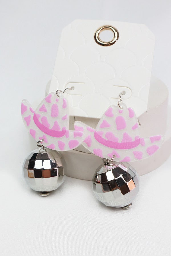 COWGIRL DISCO BALL EARRINGS
