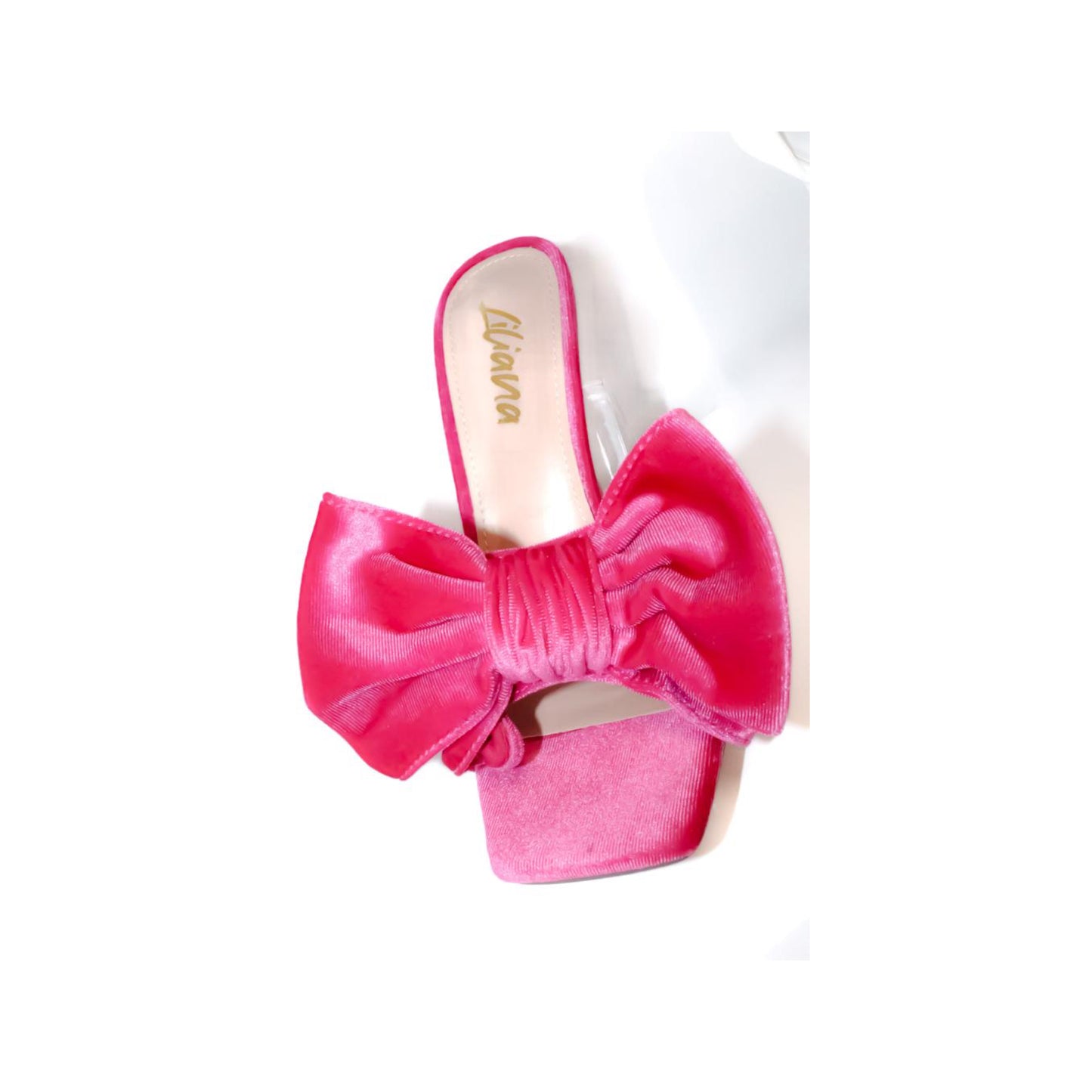 BOW DETAIL HOT PINK SANDALS