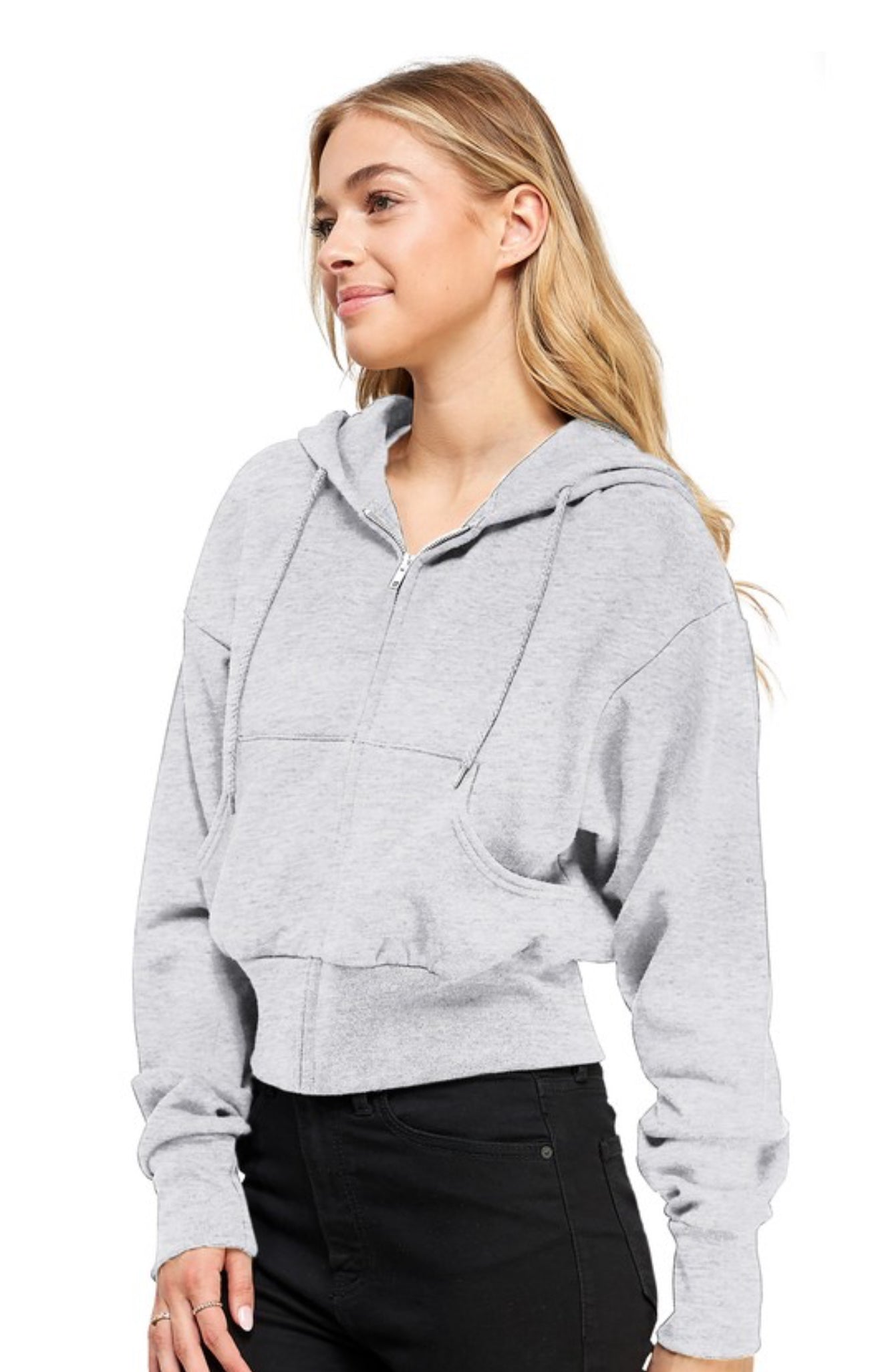 FLEECE RELAX FIT ZIP UP HOODIE