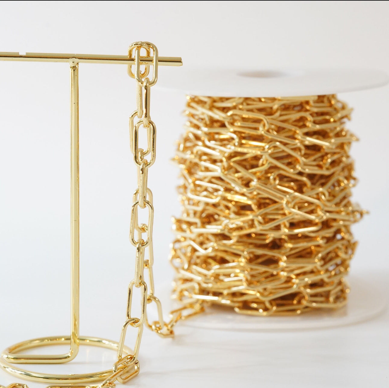 18K Gold Filled Oval Chain for 16" Necklace