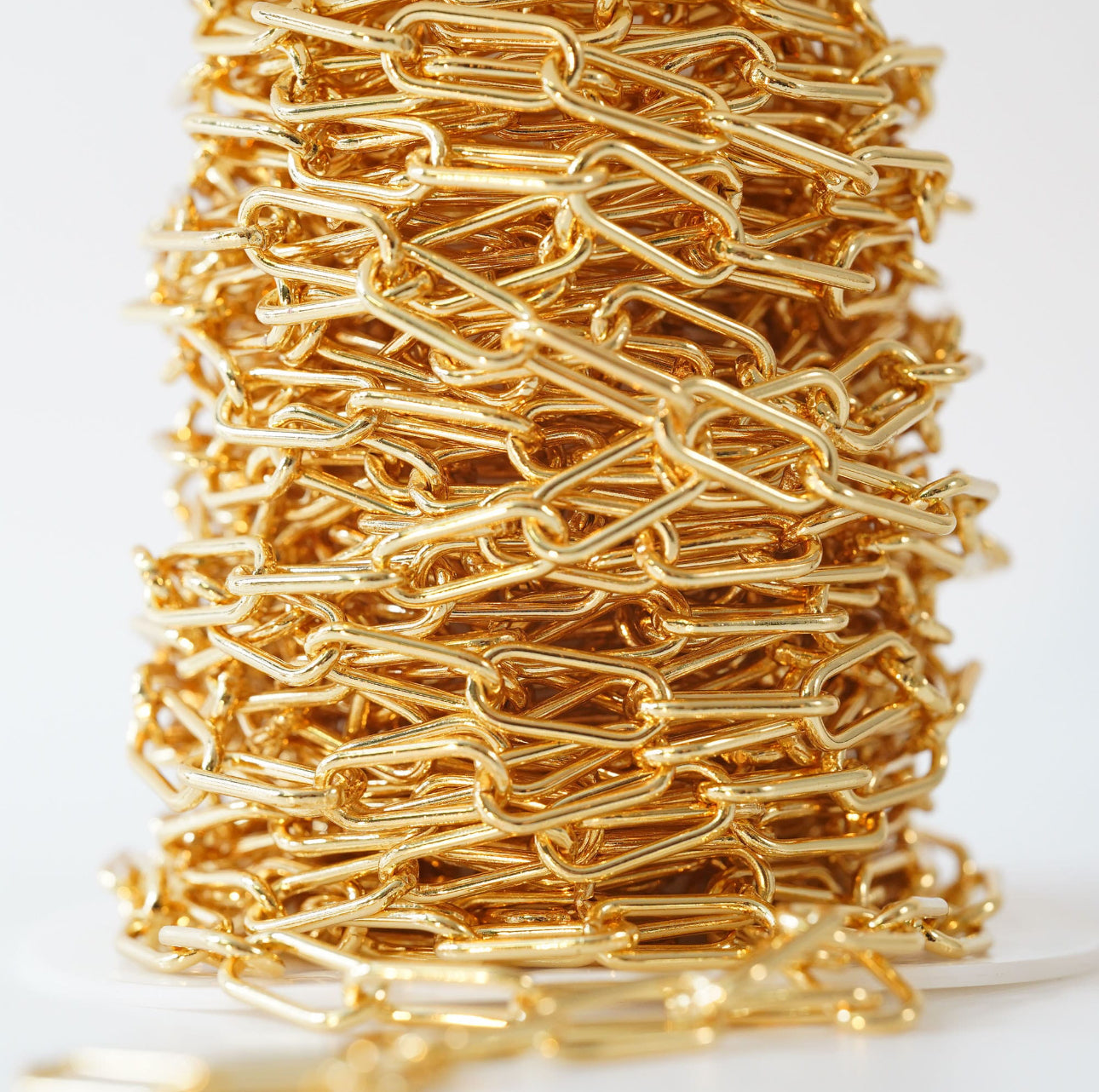18K Gold Filled Oval Chain for 16" Necklace