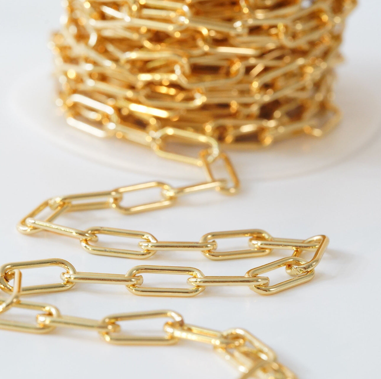 18K Gold Filled Oval Chain for 16" Necklace