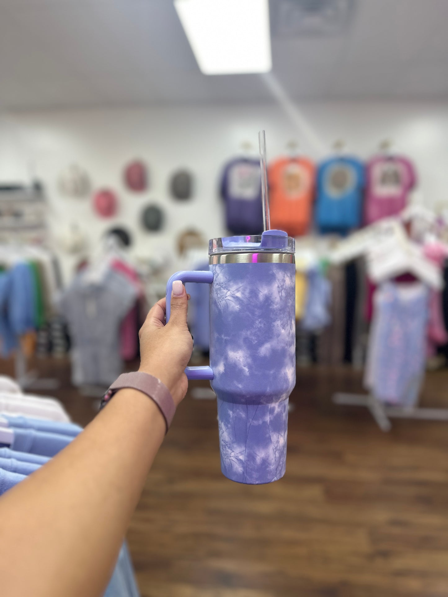 40oz STAINLESS STEEL TIE DYE TUMBLER