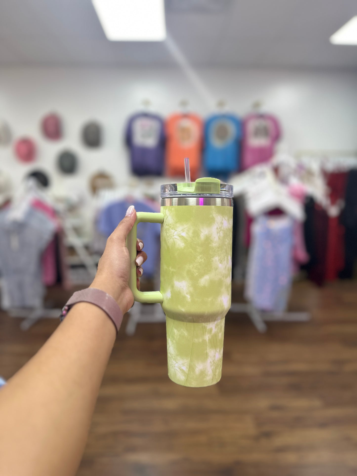 40oz STAINLESS STEEL TIE DYE TUMBLER