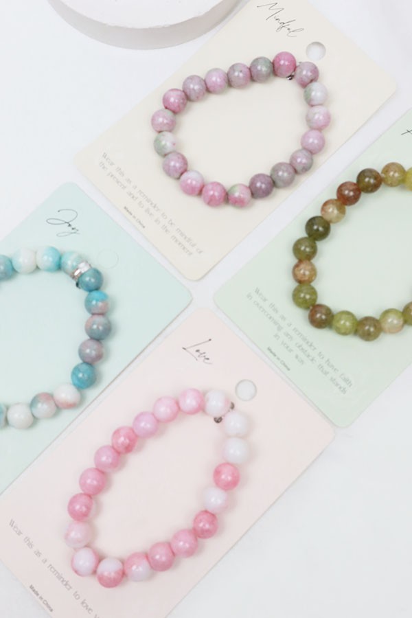 INSPIRATIONAL HEALING STONE BRACELETS