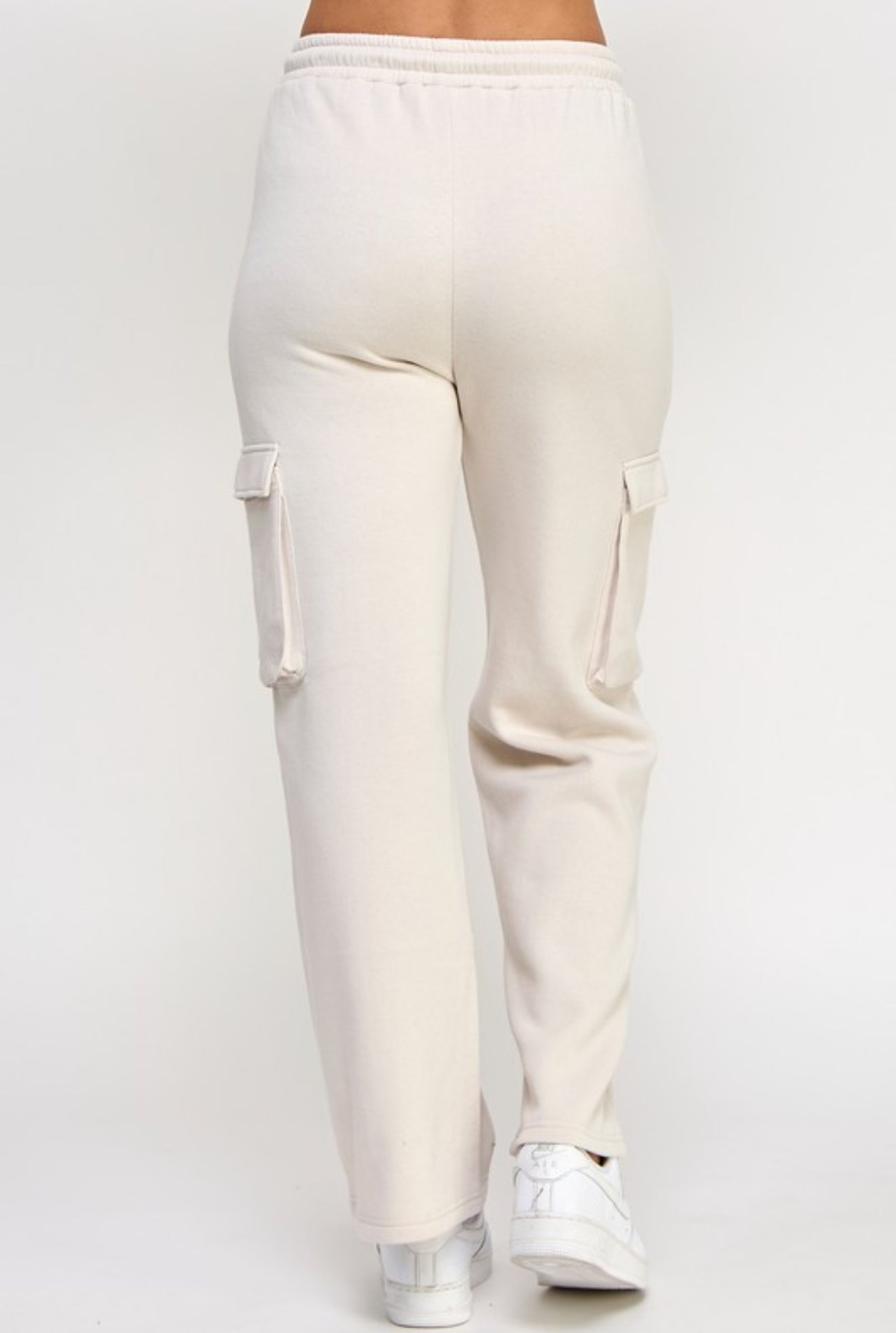 FLEECE CARGO POCKET STRAIGHT LEG JOGGER