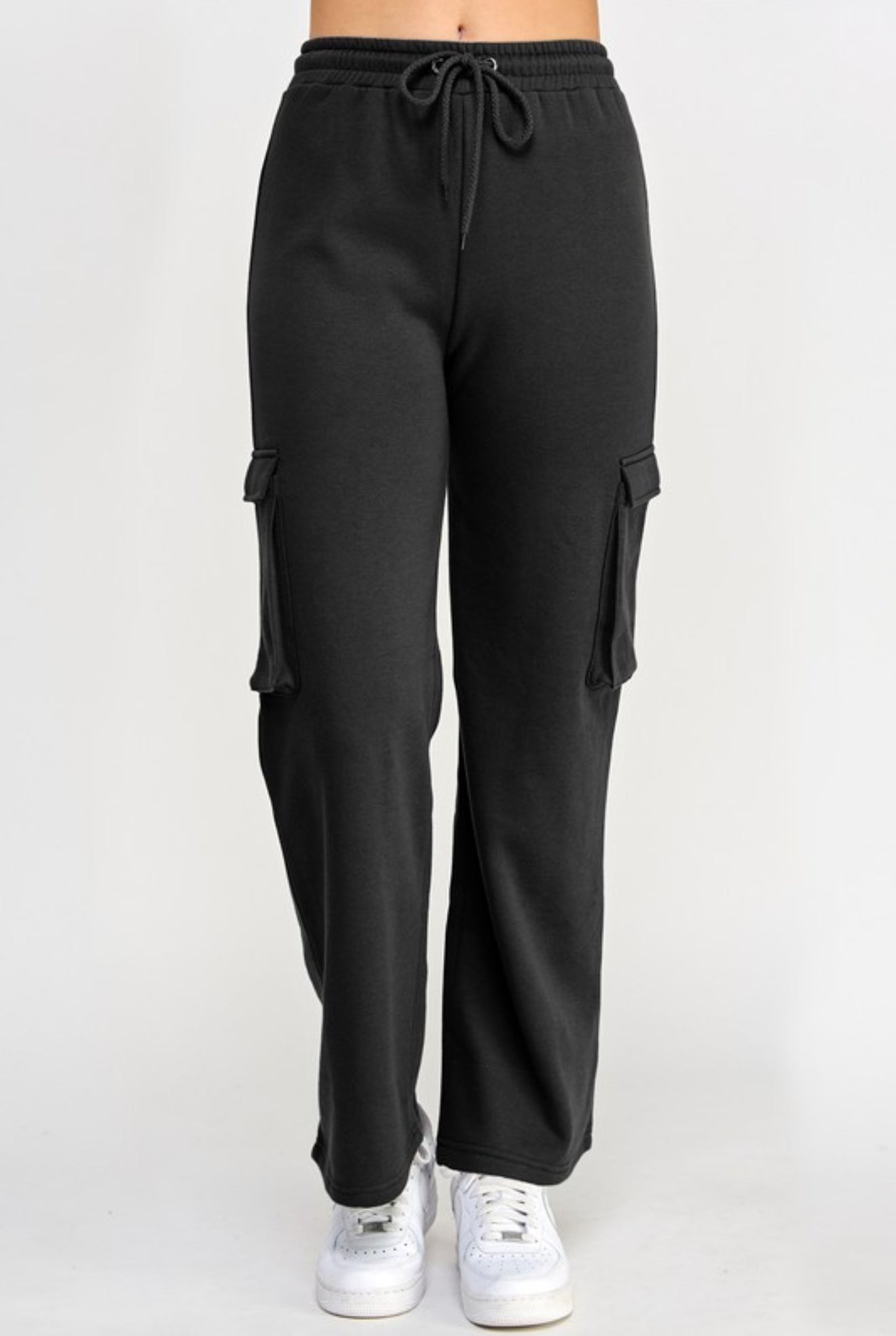 FLEECE CARGO POCKET STRAIGHT LEG JOGGER