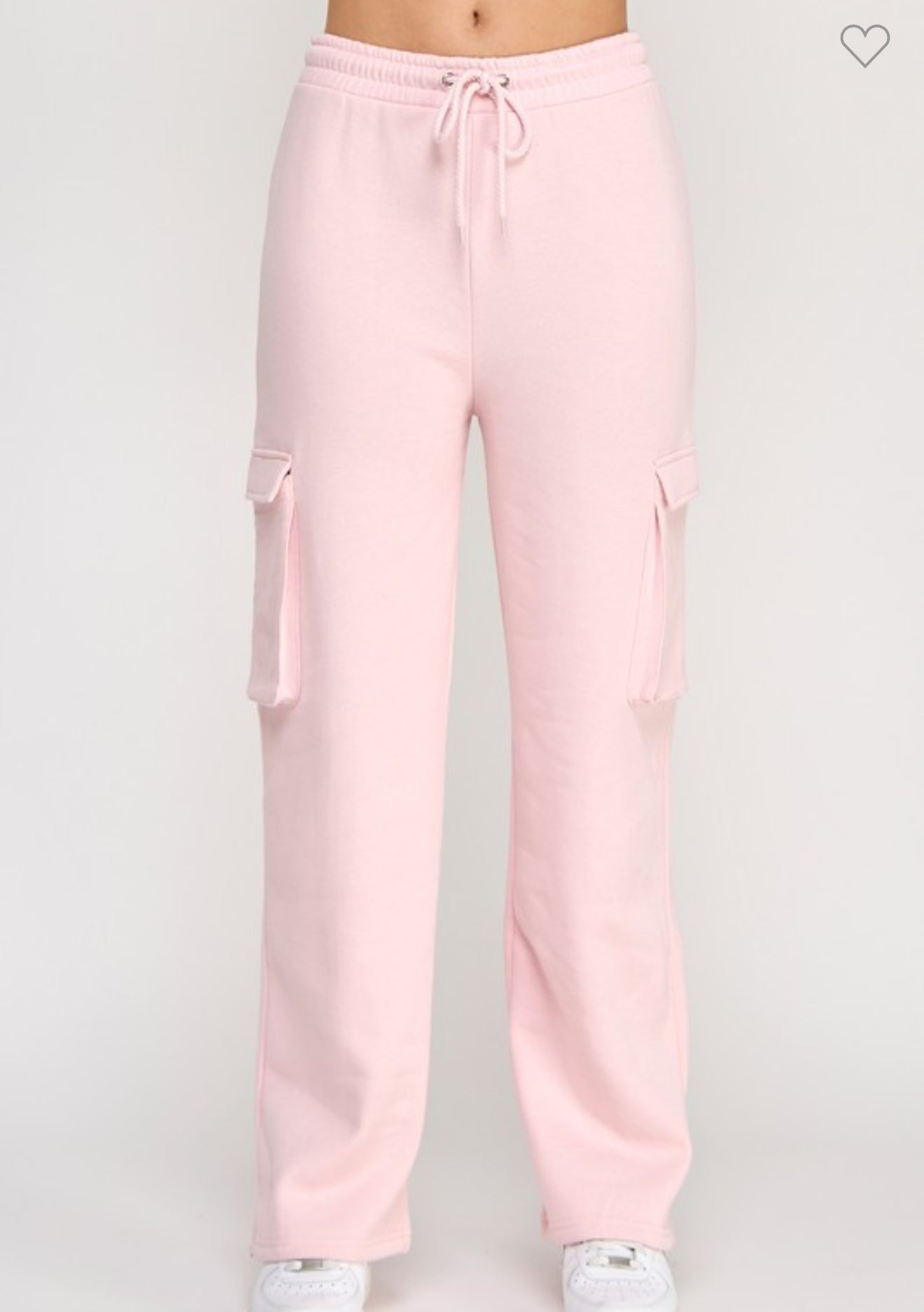 FLEECE CARGO POCKET STRAIGHT LEG JOGGER