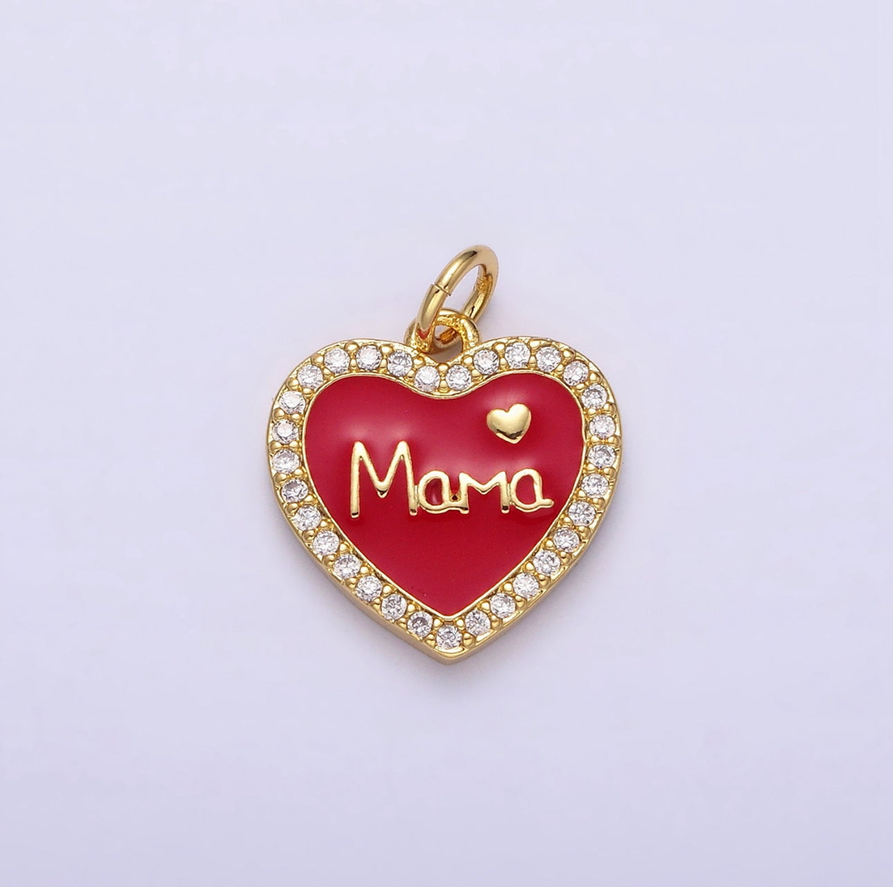 14K GOLD FILLED MAMA HEARTH CHARM