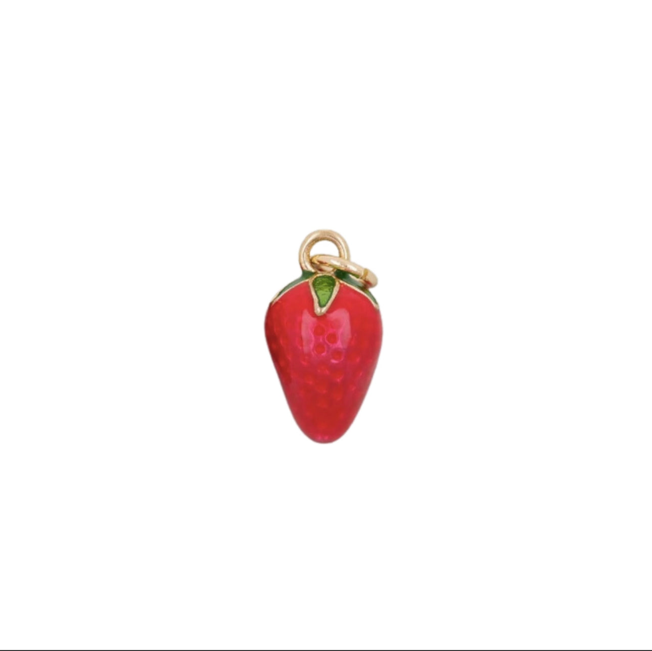 14K GOLD FILLED STRAWBERRY CHARM