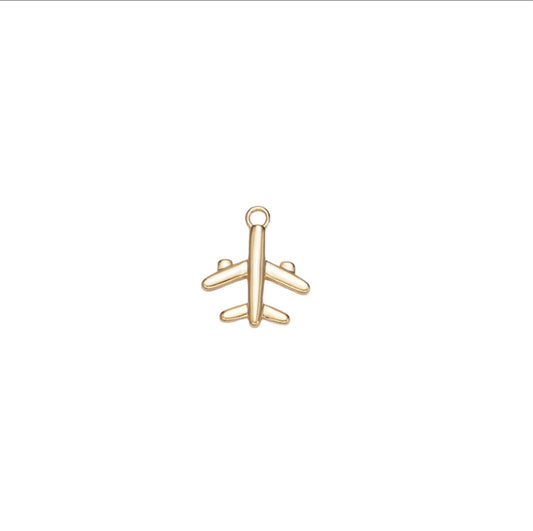 14K GOLD FILLED AIRPLANE CHARM