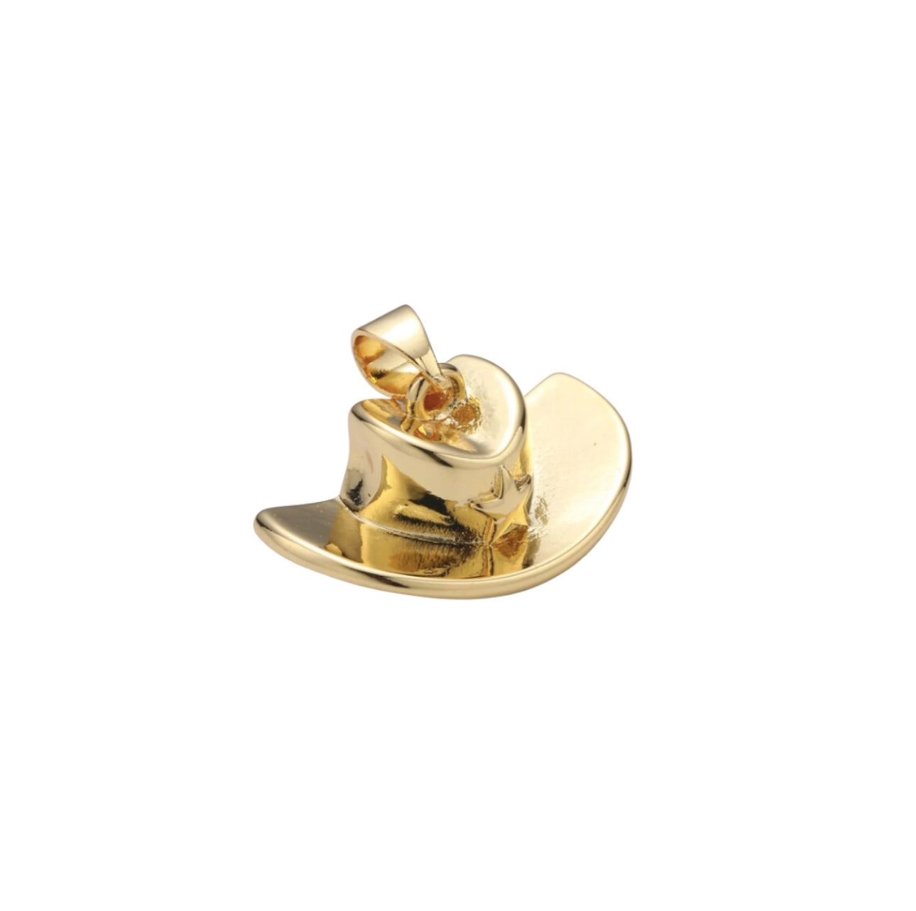 14K GOLD FILLED COWGIRL HAT CHARM