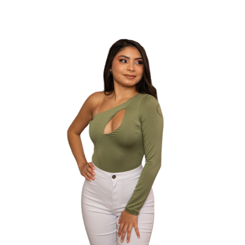 ONE SLEEVE BODYSUIT